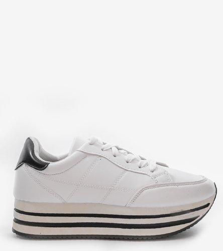 Bílá módní dámská sportovní obuv 230-3
