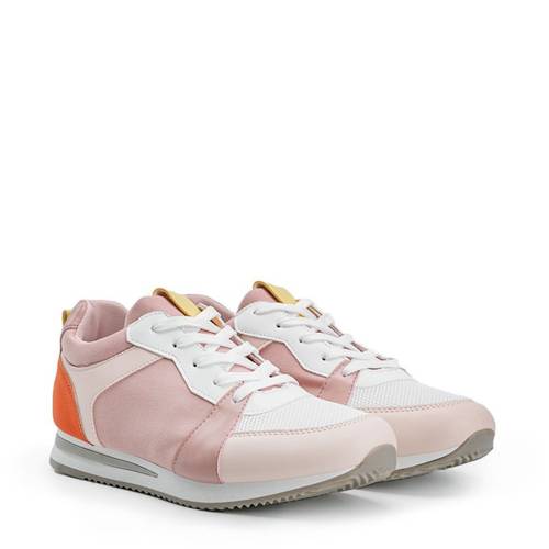 Růžová sportovní obuv z ekokůže od Elaine